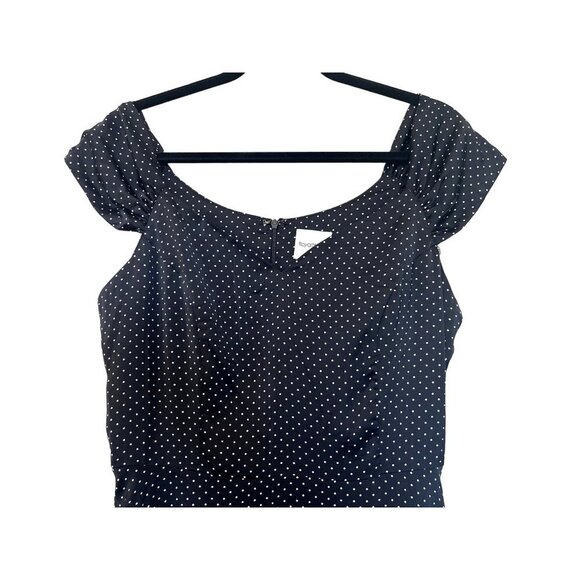 NWT Unique Vintage1950s Polka Dot Swing Dress L - Picture 10 of 15